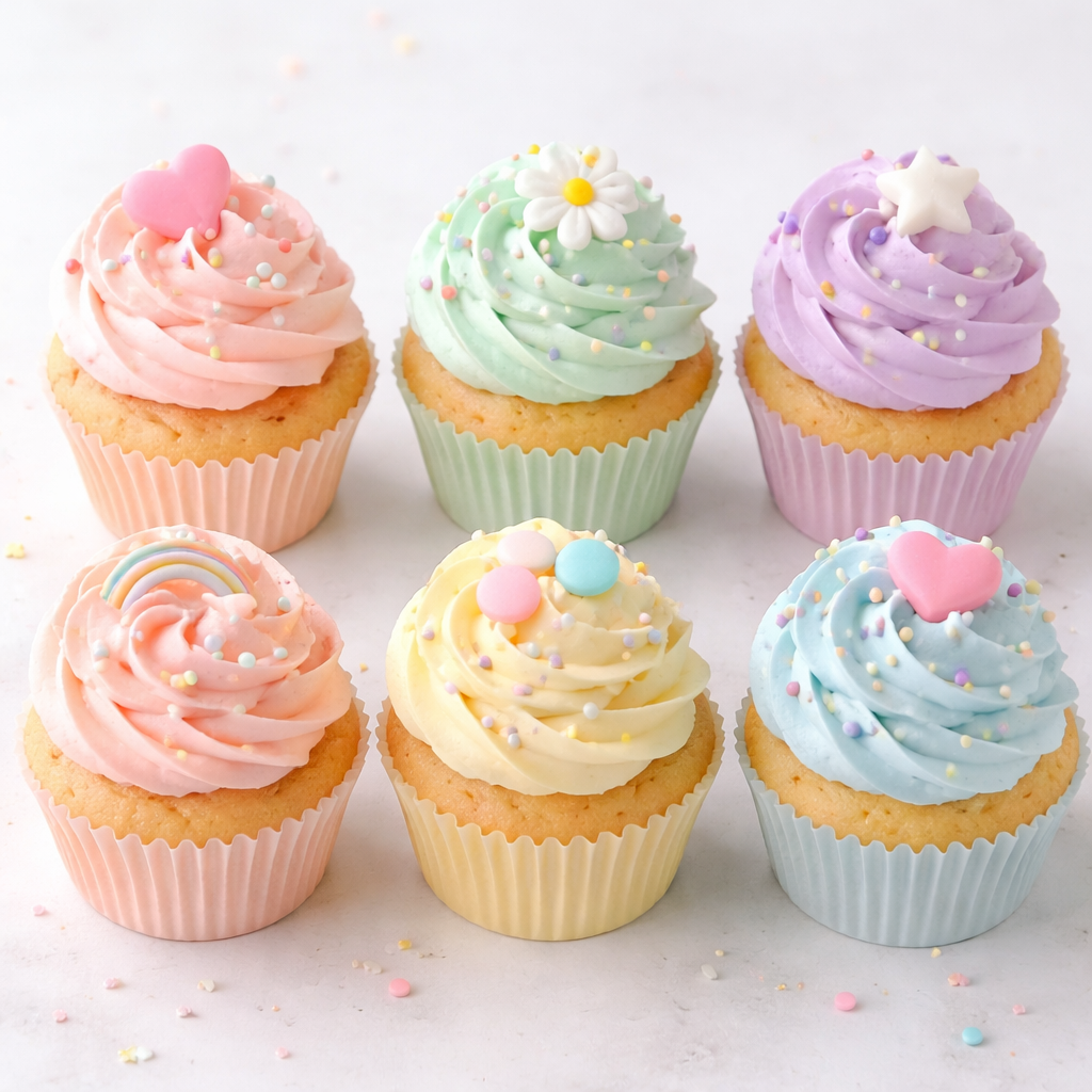 Pastel cupcakes
